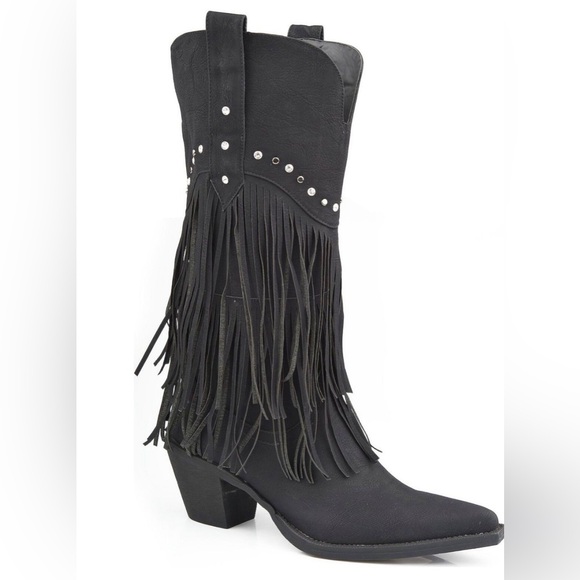 ROPER WOMEN'S FRINGE WESTERN BOOTS 8